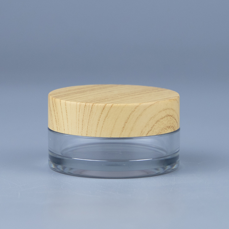 face cream jar bamboo lid moisturizer jar